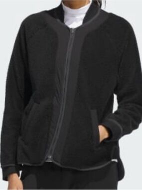 Adidas Women's Go-To Fleece Jacket Black
JX7053 Size L Golf NWT
